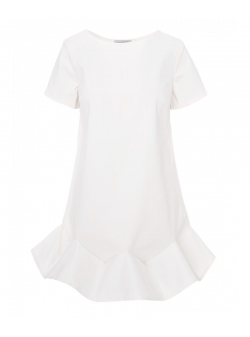 White mini cotton dress Iheart