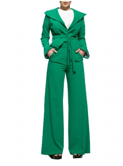 Long sleeved green jacket Larisa Dragna