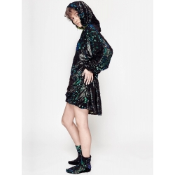 Rochie verde din paiete Chic Utility