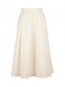 White midi skirt with pockets Iheart