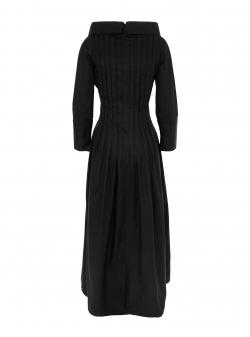 Black organic cotton maxi dress Revanta