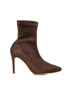 Brown elastic suede boots Ginissima