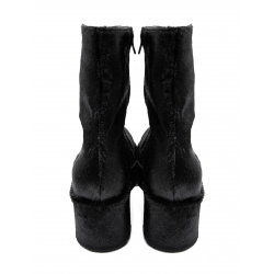 Fur leather boots Plain Meekee