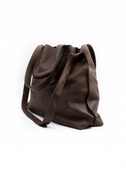 Brown leather bag Rambler Meekee