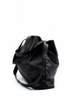 Black leather bag Rambler Meekee