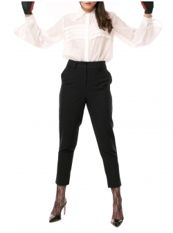 Black cotton trousers Larisa Dragna