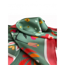 Silk scarf Colt verde de rai Rozmarin Concept