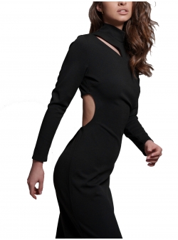 Black dress with open back Manopera Studio