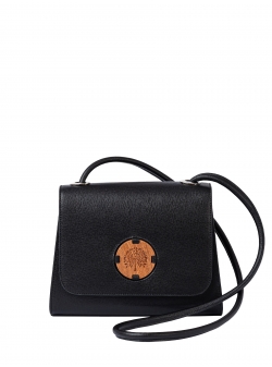 Geanta crossbody din piele Mahogany Black Yves Anais