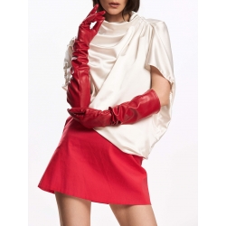 White asymmetric blouse Chic Utility