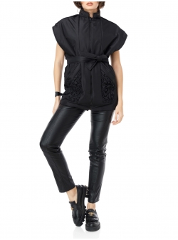 Black slicker vest Florentina Giol