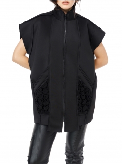 Oversized neoprene vest Florentina Giol