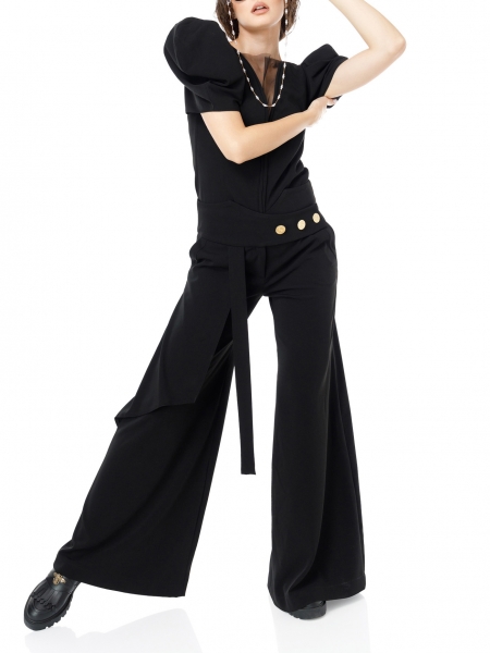 Black trousers with side panels Florentina Giol