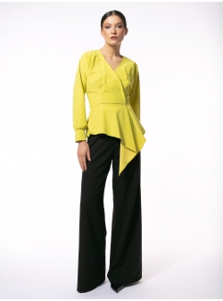 Yellow long sleeved blouse Larisa Dragna