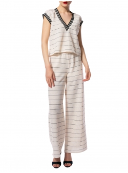White striped blouse Larisa Dragna