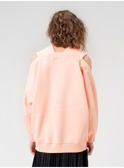 Sweatshirt roz din bumbac Sushi Ioana Ciolacu