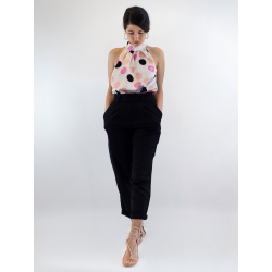 Leather sandals Peach Opinca