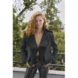 Black wool jacket Crush Parlor