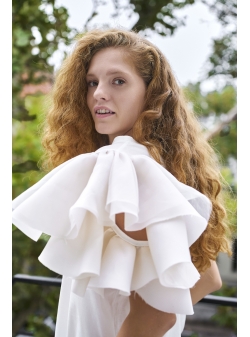 Tricou alb din bumbac Dancing Parlor