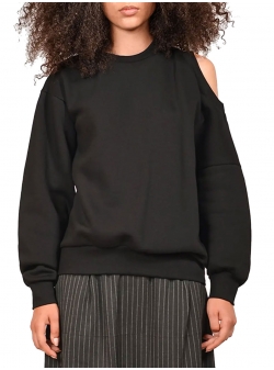 Sweatshirt negru cu decupaj Mercadia Ioana Ciolacu