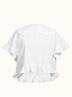 Bluza alba din bumba Dahlia Ioana Ciolacu