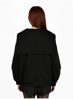 Bluza neagra cu guler marinaresc Ioana Ciolacu