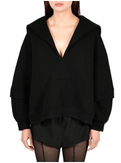 Bluza neagra cu guler marinaresc Ioana Ciolacu