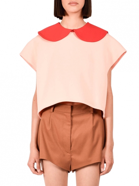 Pink cotton sweathsirt Orchid Ioana Ciolacu