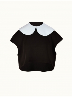 Sweatshirt negru din bumbac Orchid Ioana Ciolacu