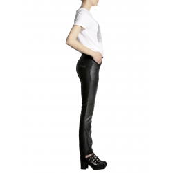 Pantaloni negri metalizati Larisa Dragna
