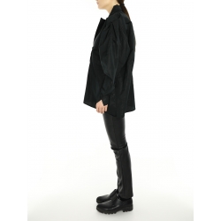 Black Shirt with Oversized Sleeves