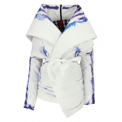White Jacket with Graphic Details