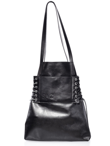Black Leather Shoulder Bag No Strings Attached