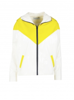 White and yellow sport jacket