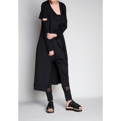 Jersey Trench With Adjustable Sleeves
