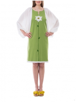 Green And White Dress Nicoleta Obis