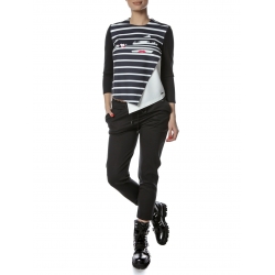 Printed Top With Stripes Entino