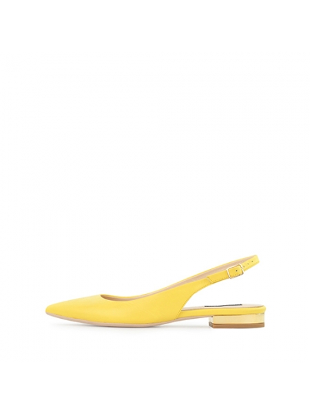 Yellow Flast Sandals Ginissima