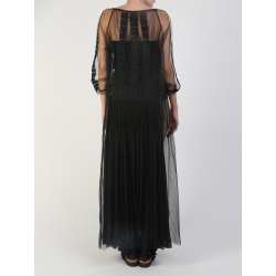 Black Long Dress With Embroidery Silvia Serban