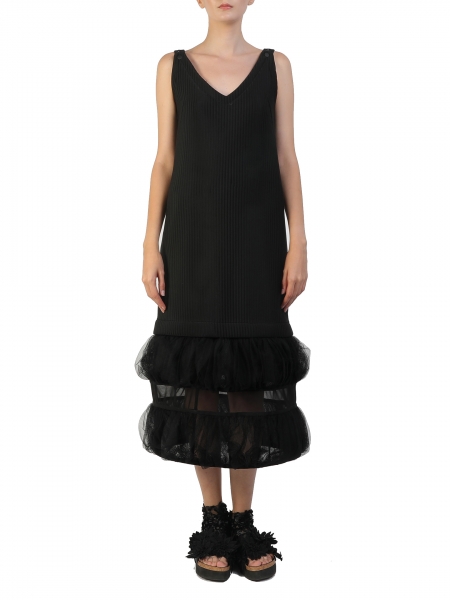 Black Multifunctional Neoprene Dress Silvia Serban