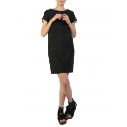 Black Dress With Detachable Sleeves Silvia Serban