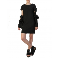 Black Dress With Detachable Sleeves Silvia Serban