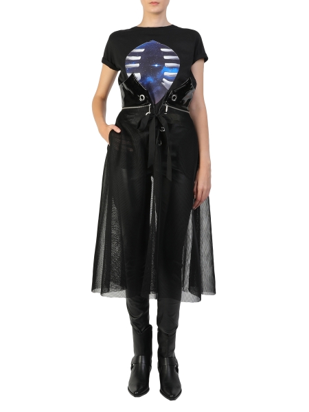 Black Mesh Skirt With Corset Larisa Dragna