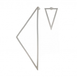 Cercei asimetrici triunghiuri Loop 2 Atelier Jamais